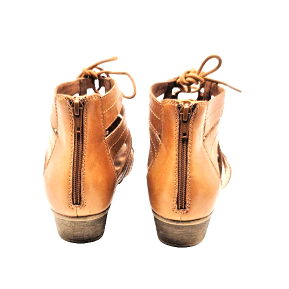 Rockport Cobb Hill Collection Sandals Brown Sz 10 M Lace & Zip Gladiator Style - Picture 5 of 8